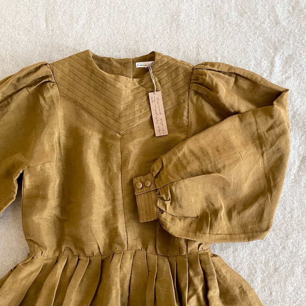 NWT Kara Thoms Azalea dress in Earth - Picture 5 of 9